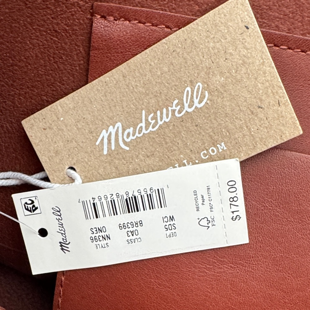 Madewell Brown Leather Bucket Bag - Picture 5 of 7